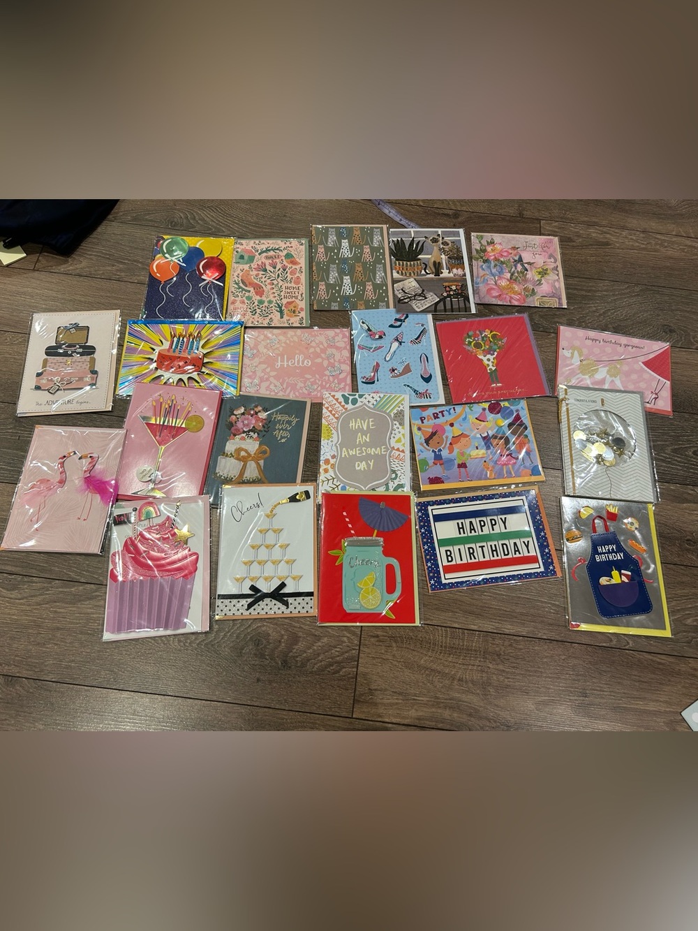 22 Multicolor Greeting Card Assortment - Home Design